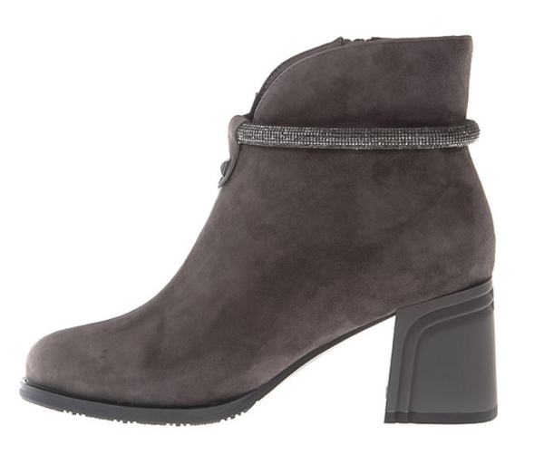 Ботильоны велюровые женские / Серый / 39