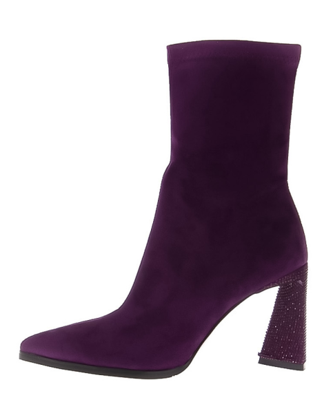 Ботильоны велюровые женские / Фиолетовый / 40
