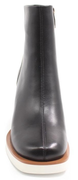 Ботильоны кожаные женские / Черный / 38