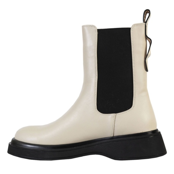 Ботинки кожаные женские / Молочный / 37