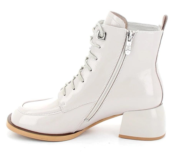 Ботильоны кожаные женские / Молочный / 41