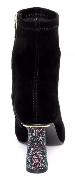 Ботильоны велюровые женские / Черный / 41