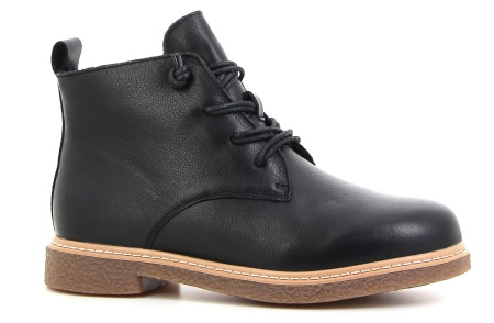 Полуботинки кожаные женские  / Черный / 37