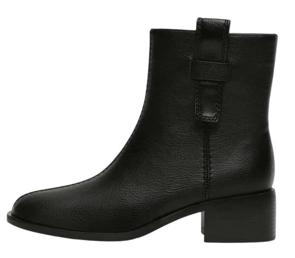 Ботильоны кожаные женские / Черный / 40