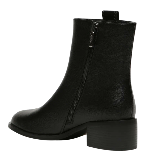 Ботильоны кожаные женские / Черный / 40