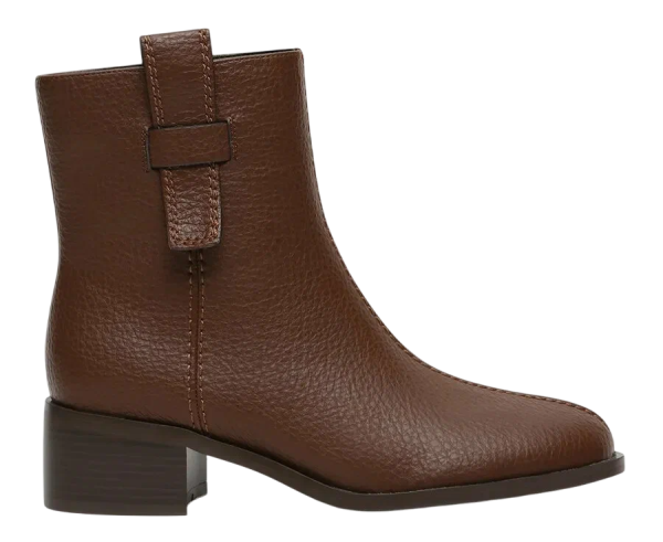 Ботильоны кожаные женские / Коричневый / 36