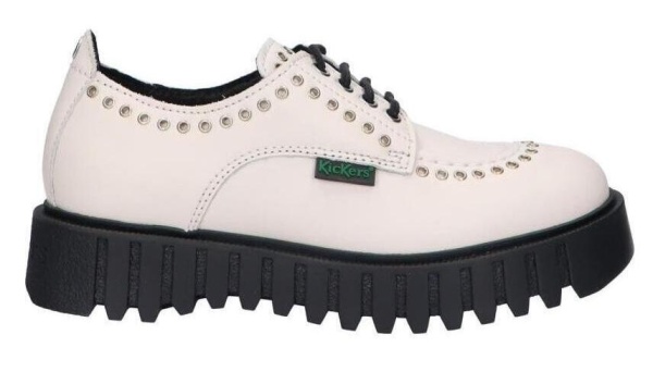 Полуботинки кожаные женские / Белый / 36