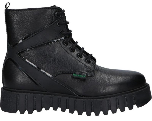 Ботинки кожаные женские / Черный / 37