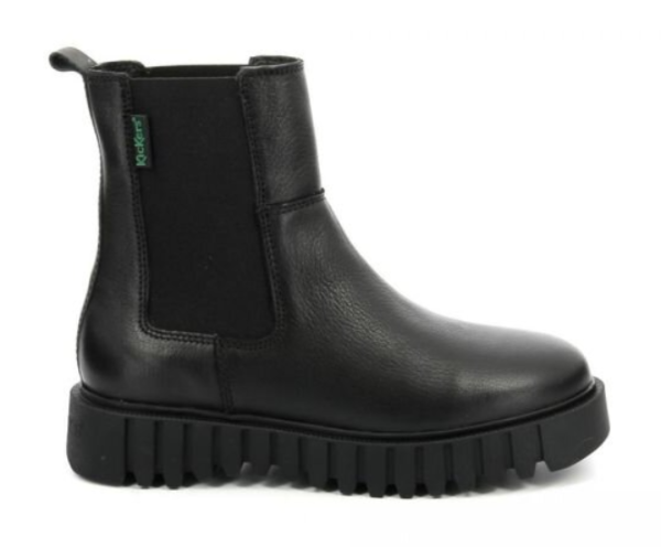 Ботинки кожаные женские / Черный / 37