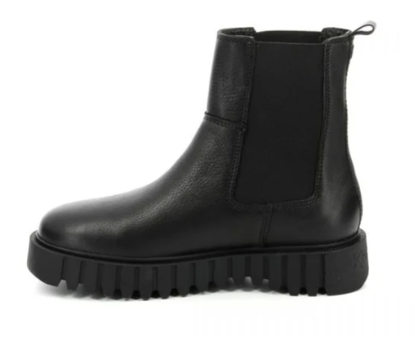 Ботинки кожаные женские / Черный / 37