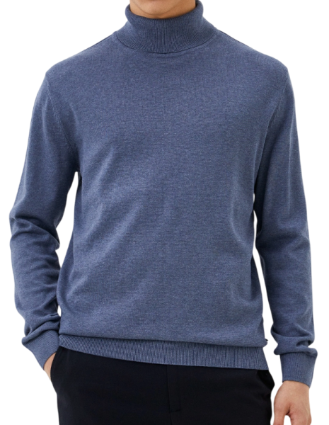 Водолазка однотонная мужская / Синий / 54 Водолазка однотонная мужская / Синий / 54