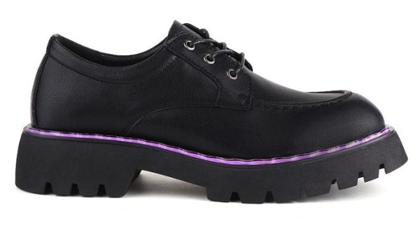 Полуботинки кожаные женские / Черный / 37