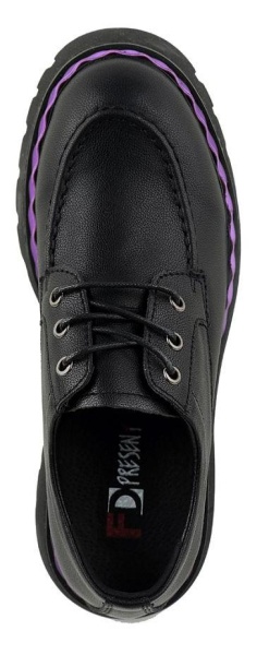 Полуботинки кожаные женские / Черный / 37