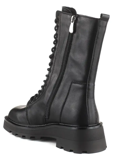 Ботинки кожаные женские / Черный / 37