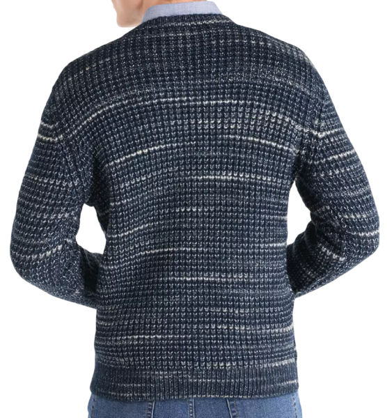 Свитер с принтом мужской / Синий / 52 Свитер с принтом мужской / Синий / 52