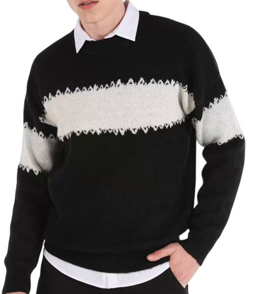 Джемпер с принтом мужской / Черный / 48 Джемпер с принтом мужской / Черный / 48