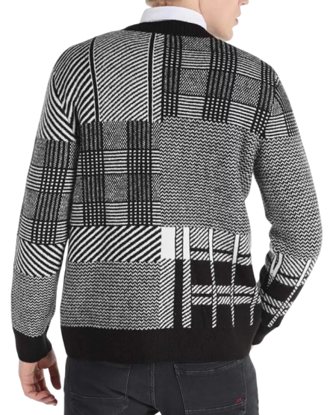 Джемпер с принтом мужской / Черный / 52 Джемпер с принтом мужской / Черный / 52