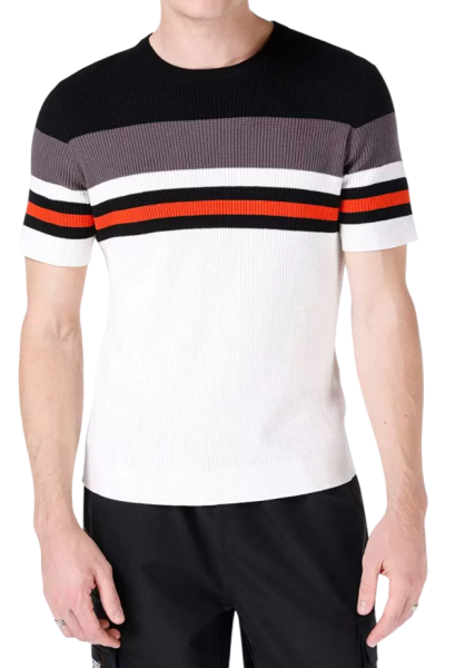 Джемпер с коротким рукавом мужской / Белый / 46 Джемпер с коротким рукавом мужской / Белый / 46