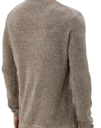 Свитер с принтом мужской / Коричневый / 48 Свитер с принтом мужской / Коричневый / 48