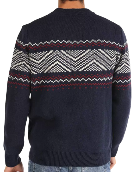 Свитер с принтом мужской / Синий / 46 Свитер с принтом мужской / Синий / 46