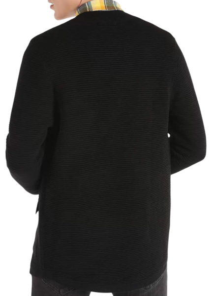 Кардиган однотонный мужской / Черный / 48 Кардиган однотонный мужской / Черный / 48