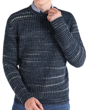 Свитер с принтом мужской / Синий / 48 Свитер с принтом мужской / Синий / 48