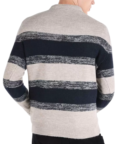 Свитер с принтом мужской / Бежевый / 52 Свитер с принтом мужской / Бежевый / 52