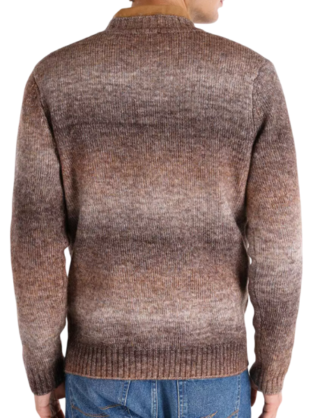 Свитер с принтом мужской / Коричневый / 54 Свитер с принтом мужской / Коричневый / 54