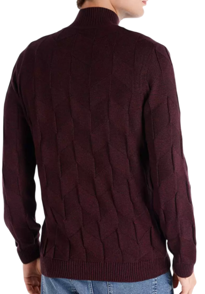 Свитер хлопковый мужской / Фиолетовый / 52 Свитер хлопковый мужской / Фиолетовый / 52