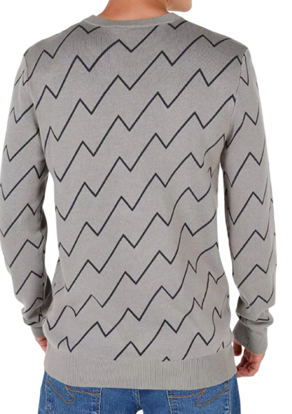 Джемпер с принтом мужской / Серый / 54 Джемпер с принтом мужской / Серый / 54