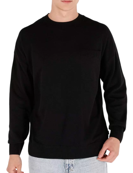 Джемпер свободного кроя мужской / Черный / 48 Джемпер свободного кроя мужской / Черный / 48