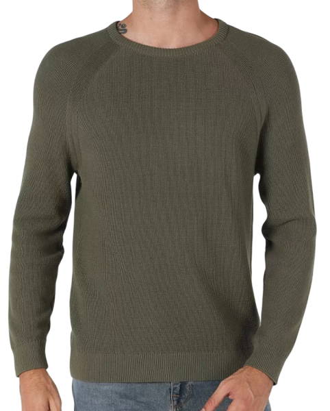 Джемпер однотонный мужской / Хаки / 46 Джемпер однотонный мужской / Хаки / 46