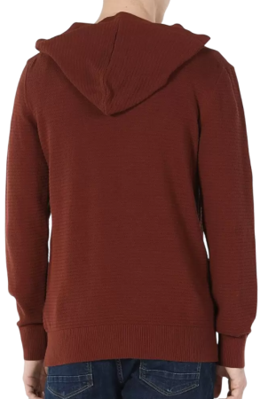 Джемпер с капюшоном мужской / Коричневый / 46 Джемпер с капюшоном мужской / Коричневый / 46