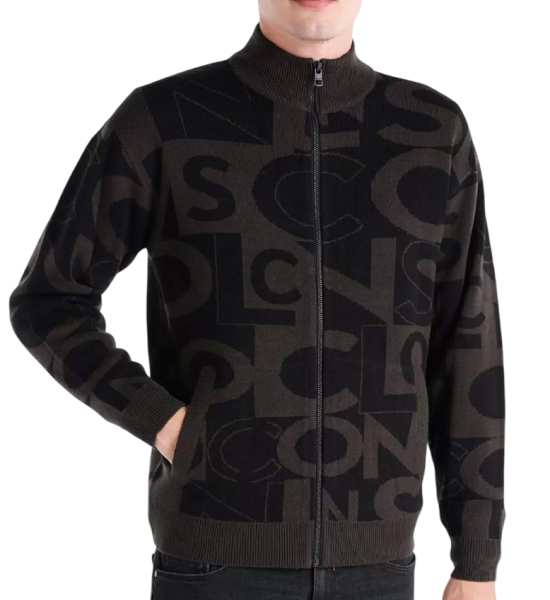 Кардиган с принтом мужской / Черный / 52 Кардиган с принтом мужской / Черный / 52