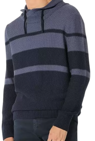 Джемпер с принтом мужской / Синий / 46 Джемпер с принтом мужской / Синий / 46