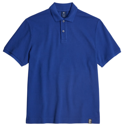 Поло хлопковое мужское / Синий / 48