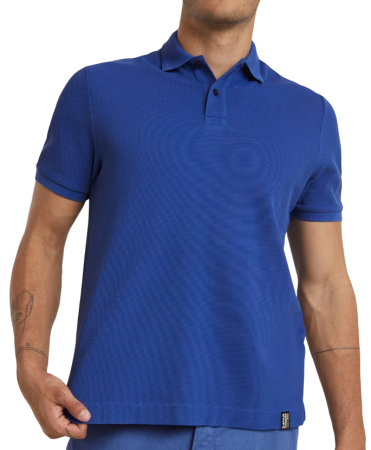 Поло хлопковое мужское / Синий / 48