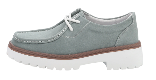 Полуботинки велюровые женские / Серый / 37