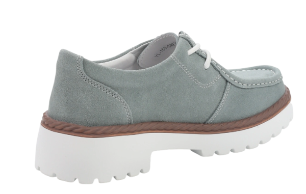 Полуботинки велюровые женские / Серый / 37