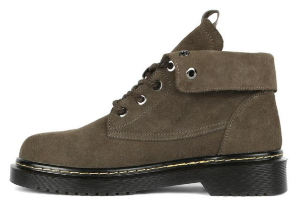 Ботинки велюровые женские / Темно-серый / 38