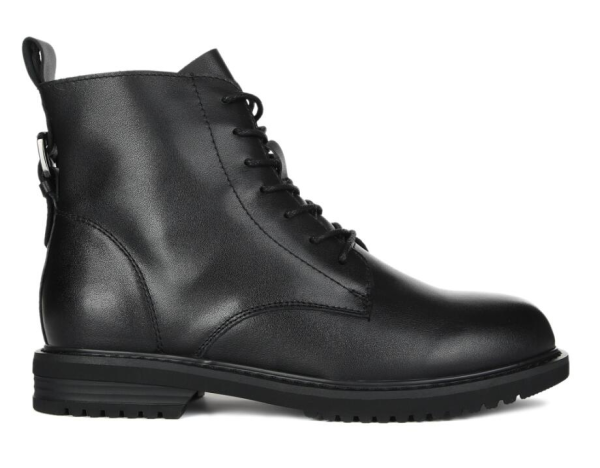 Ботинки кожаные женские / Черный / 37