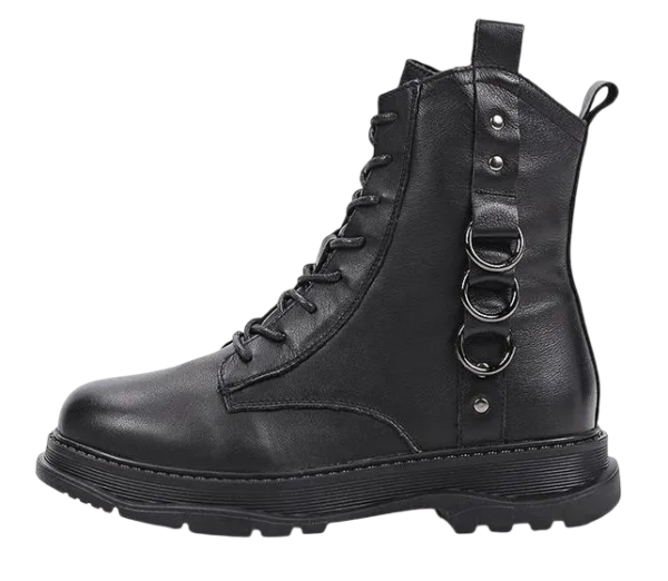 Ботинки кожаные женские / Черный / 37