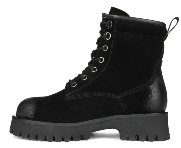 Ботинки велюровые женские / Черный / 40