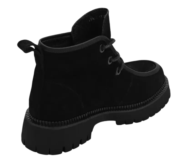 Ботинки замшевые женские / Черный / 35