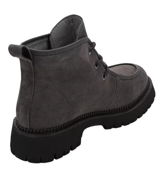 Ботинки замшевые женские / Серый / 37