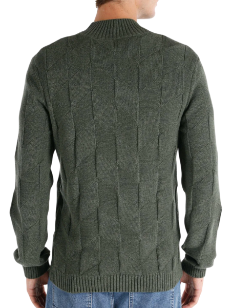 Свитер хлопковый мужской / Хаки / 46 Свитер хлопковый мужской / Хаки / 46