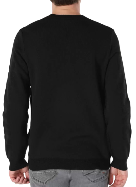 Свитер однотонный мужской / Черный / 50 Свитер однотонный мужской / Черный / 50