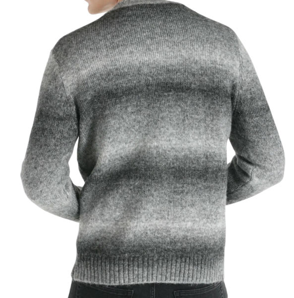 Свитер с принтом мужской / Серый / 44 Свитер с принтом мужской / Серый / 44