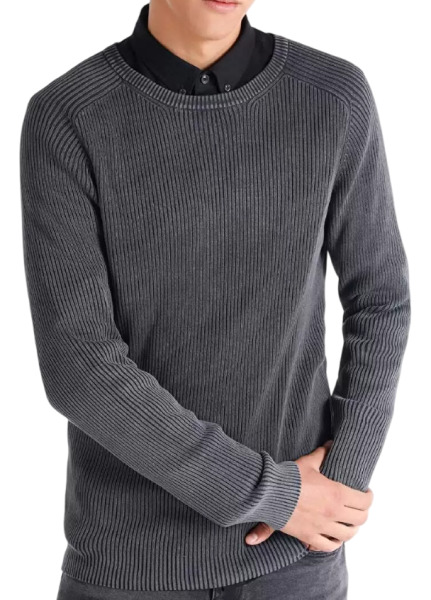 Джемпер хлопковый мужской / Темно-серый / 54 Джемпер хлопковый мужской / Темно-серый / 54