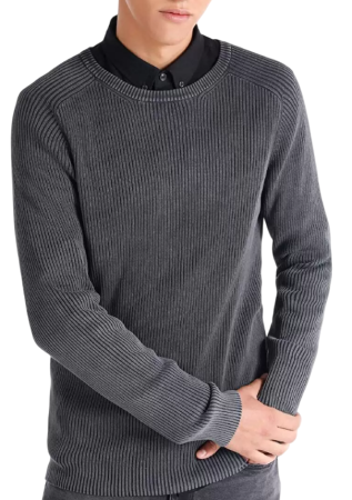 Джемпер хлопковый мужской / Темно-серый / 54 Джемпер хлопковый мужской / Темно-серый / 54